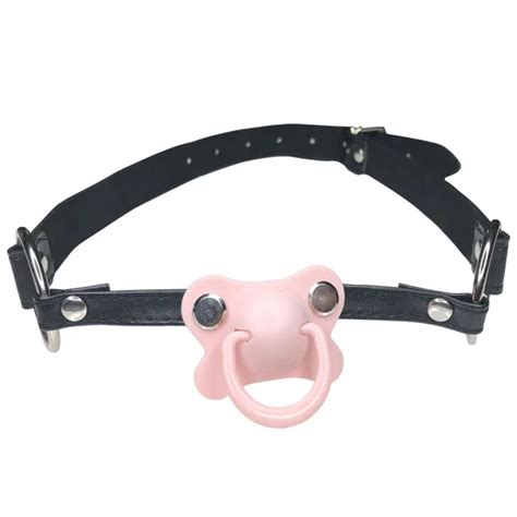 Ddlg Abdl Adult Baby Pacifier Gag Black In Choker Necklaces From