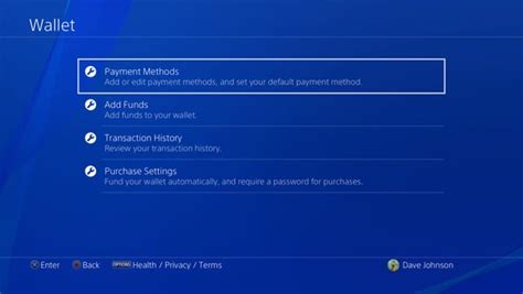 You need to go to settings first. How to remove a credit card from a PS4, or add a new one - Business Insider