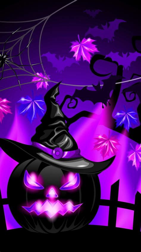 Purple Halloween Wallpapers Wallpaper Cave