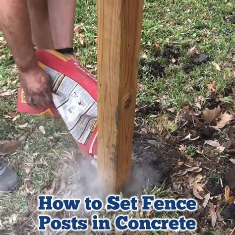 Awasome How To Install Concrete Fence Posts References