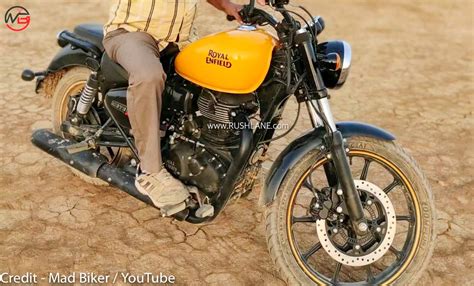 The variants based on the bullet 350 feature metal finish on the engine head and engine casing whereas the fins are finished in black. Royal Enfield Meteor 350 Yellow Colour Spied in Kutch ...