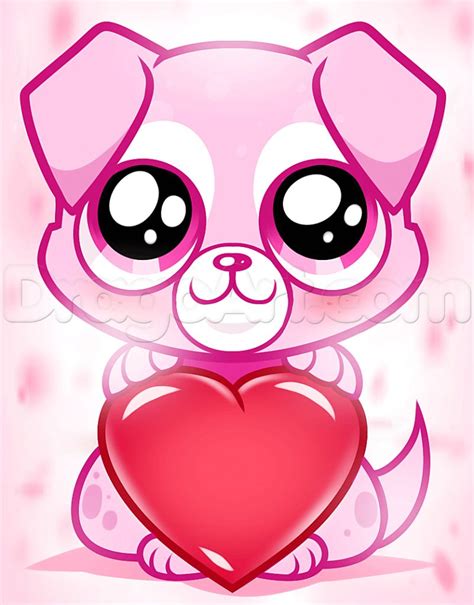 Easy To Draw Valentines How To Draw A Valentine Puppy My Thing Of Stuff