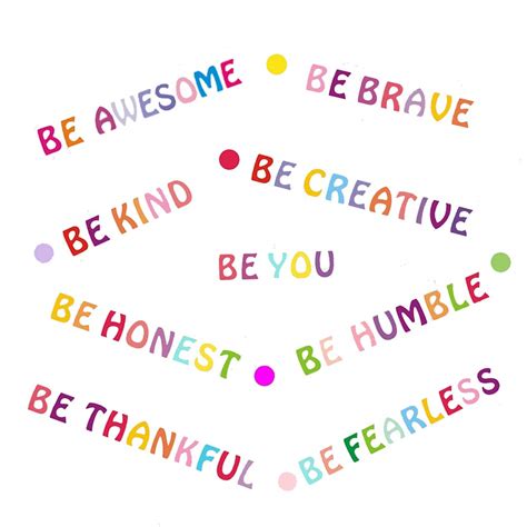 Be Kind Wall Decals Inspirational Quotes For Kids Rooms Be You