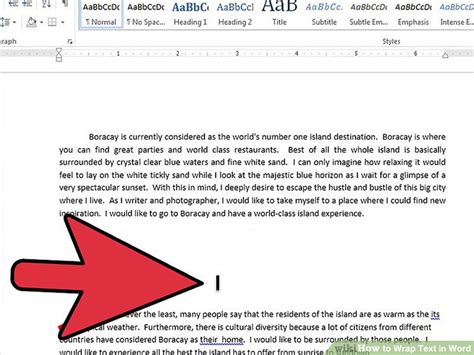 In addition to previous books on microsoft office, peter has written guides to windows, the. How to Wrap Text in Word: 11 Steps (with Pictures) - wikiHow