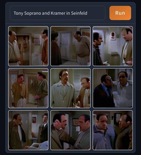 Tony Soprano And Kramer In Seinfeld Dall E Mini Craiyon Know Your