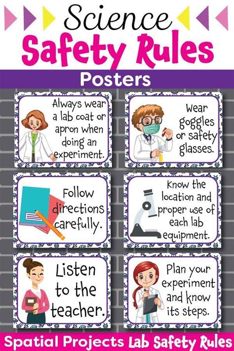 Students are made to use the models and understand different scientific theories and concepts. Do you need colorful Science lab safety rules posters ...