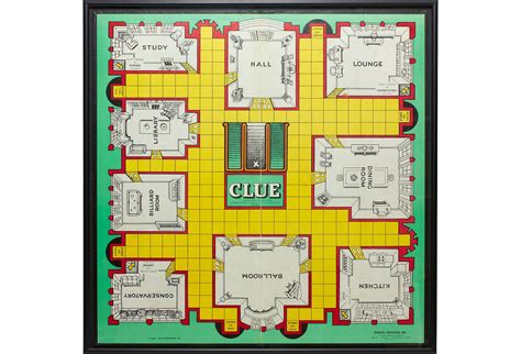 You move around the game board (a mansion), as of one of the game's six suspects. Framed Clue Board Game | Clue board game, Game room decor ...