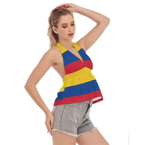 Colombian Flag Womens Crop Top Colombia Flag Bogotá Etsy Uk