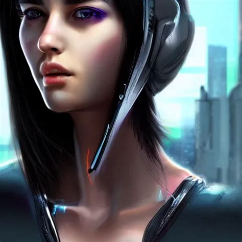 Cyberpunk Girl Close Up Portrait Stable Diffusion Openart