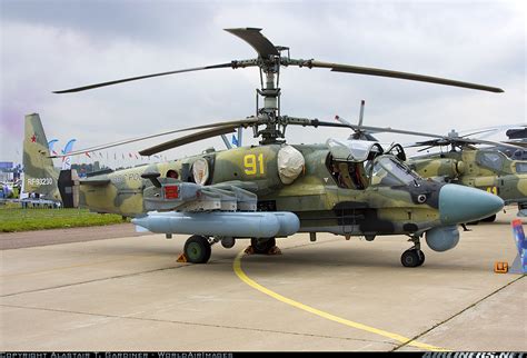 Kamov Ka 52 Alligator Russian Red Star Russia Helicopter