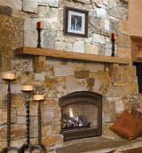 Stone Shelves Fireplace Pictures