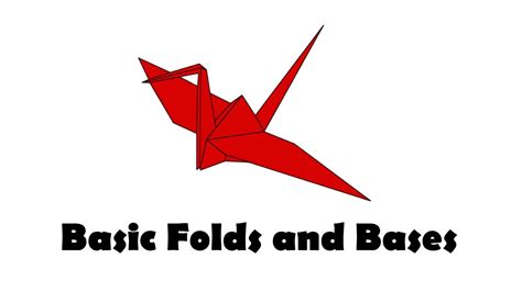 Origami Basic Folds And Bases Youtube