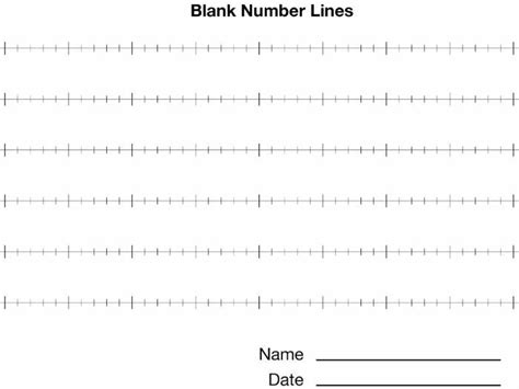 Printable Number Lines Positive And Negative