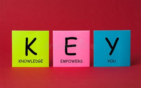 Key Knowledge Empowers You Stock Image Image Of Business Effective