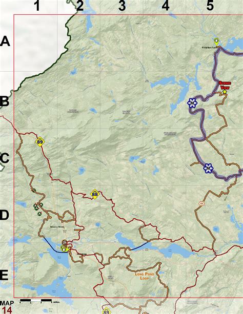 2023 2024 Maine Snowmobile Trail Map Atlas Etsy