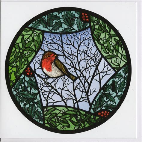 Christmas Card Round Robin Rachel Mulligan Stained Glass