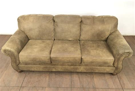 Lot Ashley Furniture Traditional Microfiber Sofa