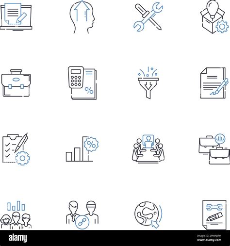 Cost Optimization Line Icons Collection Efficiency Streamlining