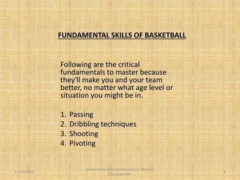 Ppt Fundamental Skils Of Basketball Pe 002 Practical Component