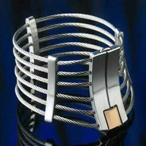 Luxury Stainless Steel Wire Necklet Neck Ring Metal Restraint Posture