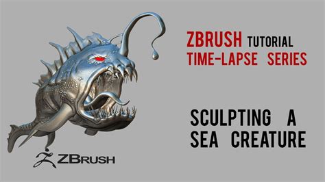 Speed Sculpt Angler Fish Creature Timelapse Youtube