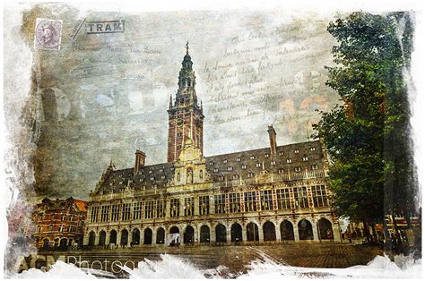 Ku Leuven Library Belgium Forgotten Postcard Acm Photography