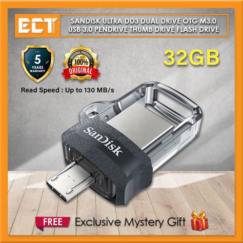 Sandisk Ultra Dd3 Dual Drive Otg M30 16gb 32gb 64gb 128gb 256gb Usb 3