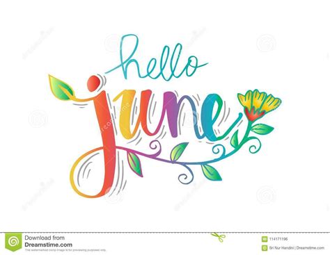 Pin By Wah On Nice Cover Photos Hello June Hand Lettering Quotes