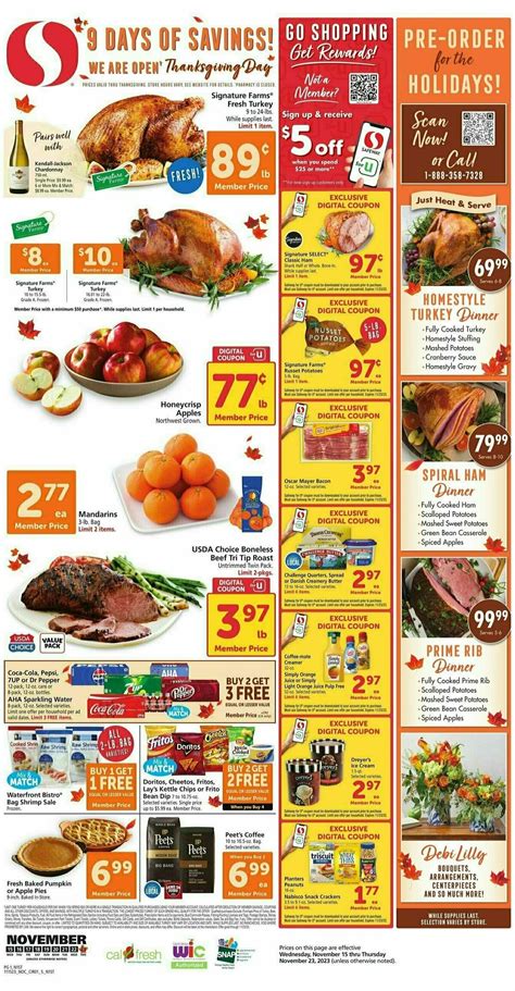 Safeway Weekly Ads & Special Buys from November 15