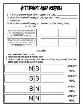In this science worksheet, your child will draw a line between the magnet and all items it will attract. Magnets - Attract and Repel | Classroom quotes, Magnet ...