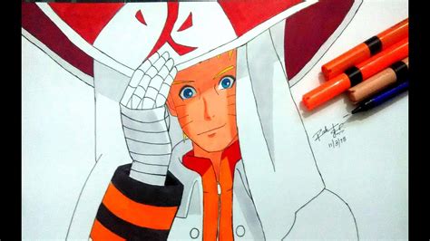 Drawing The Seventh Hokage Naruto Uzumaki Youtube