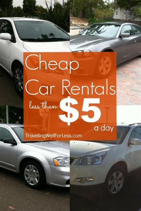 How To Get Cheap Car Rentals For 5 A Day
