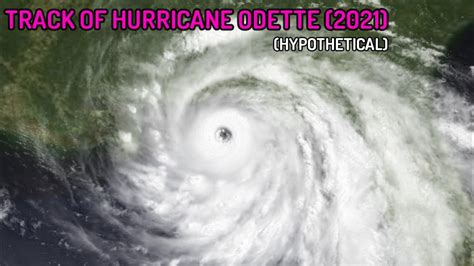 Hypothetical Track of Hurricane Odette (2021) - YouTube