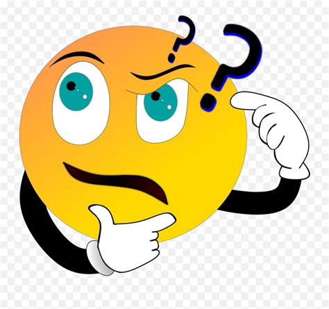 Tag Question Cartoon Smiley Confused Face Png Download Transparent