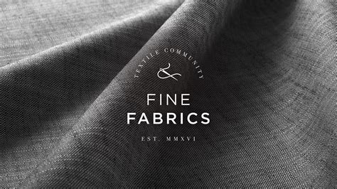 Fine Fabrics Branding On Behance Brand Identity Design Fine Fabric