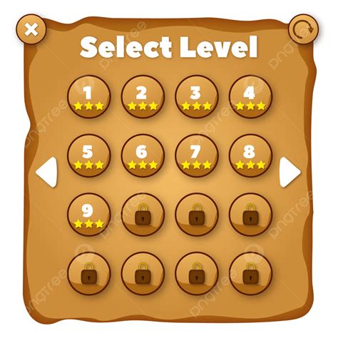 Select Level Creative Design With Transparent Background Select Level
