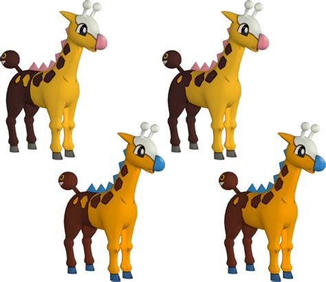3DS - Pokémon X / Y - #203 Girafarig - The Models Resource