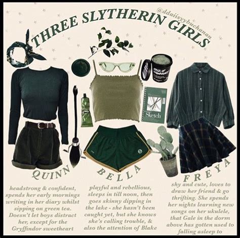 Pin By Yasya Green On Clothes Hogwarts Outfits Slytherin Clothes