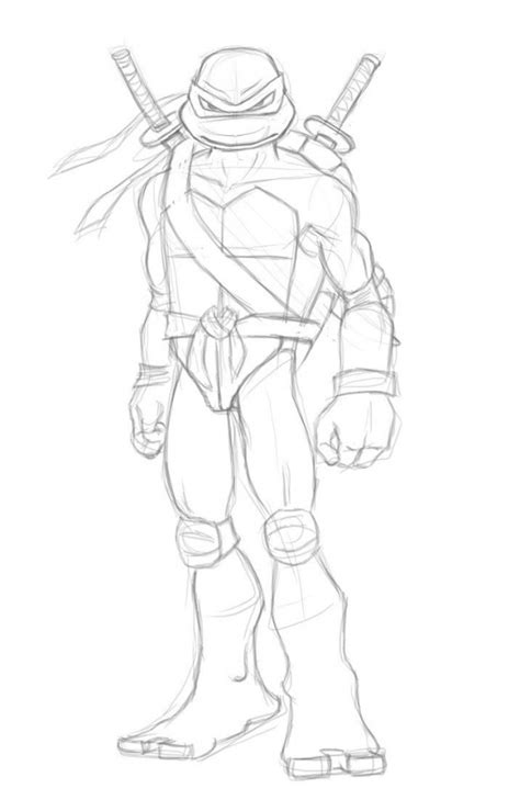 Leonardo Ninja Turtle Drawing At Getdrawings Free Download