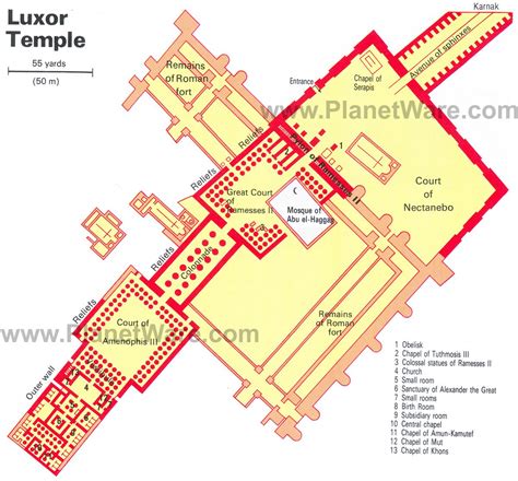 Luksor Mapa Luxor Temple Ancient Egypt History Luxor