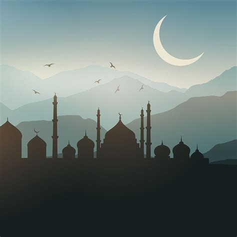 Ramadan landscape background 210282 Vector Art at Vecteezy