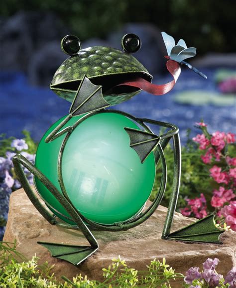 Solar Lighted Decorative Garden Frog