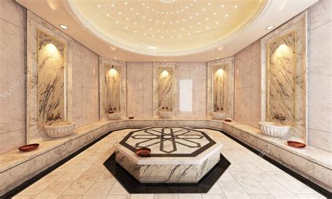Marble Turkish Hamam Bath Modern Design — Stock Photo © Sseven 134325252
