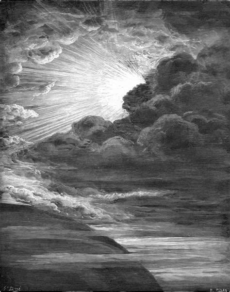 God Creates Light Gustave Dore Genesis Creation Bible Illustrations