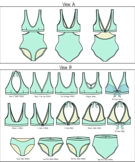 Swimsuit Sewing Patterns For Women Swimsuit Pattern Sewing