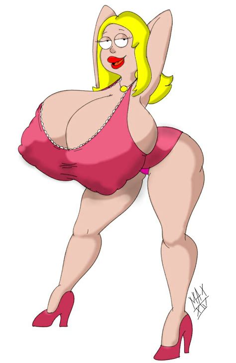 Rule 34 Alternate Breast Size American Dad Bending Over Big Breasts Breasts Bigger Than Head