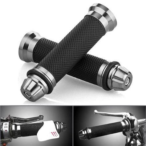 aluminum motorcycle 22mm handle bar rubber gel hand grips cnc bar end 7 8 for mana 850