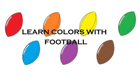 Learn Easily Colors With Football Youtube