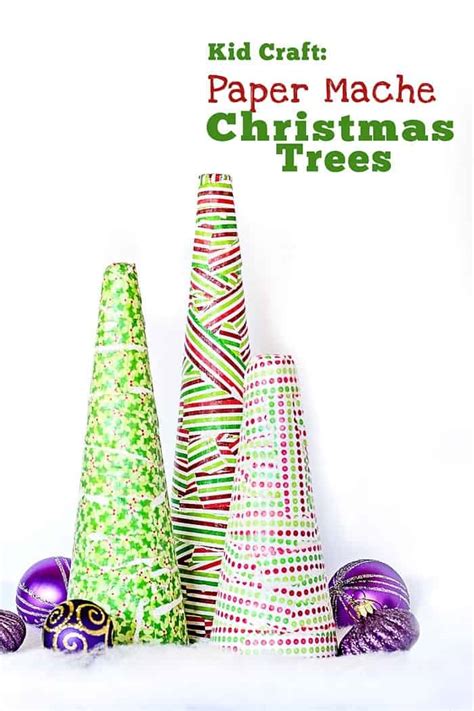 How To Decorate Paper Mache Christmas Trees