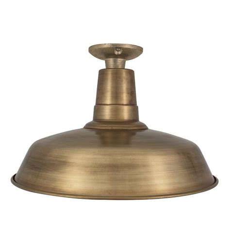 Ul listed, no worry about safety. Vintage Industrial Style Flush Mount Farmhouse Brass ...